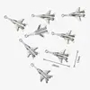 Llavero Artesanal Creativo DIY de Aleación de Zinc Multicolor Modelo de Avión Colgante Pequeño Regalo