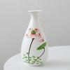 Pigmento blanco quemando cerámica jarrón chino pintado a mano flor seca decoración hidropónica de flores sala de estar dormitorio decoración de arreglo floral dispositivo para flores