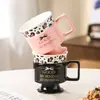 Taza de Cerámica Europea, Copa de Vino, Vaso para Beber de Oficina, Taza de Café, Taza de Desayuno, Recuerdo, Vaso de Agua para Mujer