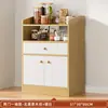 Aparador mueble de almacenamiento integrado contra la pared cocina estante para microondas y horno mueble de almacenamiento simple moderno comedor mueble de preparación