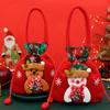 Bolsa de Regalo Navideña con Muñeca, Bolsa de Manzana, Bolsa de Regalo de Dulces para Niños, Bolsa de Manzana para Nochebuena, Estilo Reno
