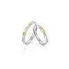 Anillo de Pareja Serpiente Espiritual y Rosa Plata S999 Nuevo Modelo para Hombres y Mujeres Anillo de Lujo Ligero Anillo de Pareja del Año del Serpiente