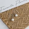 Pendientes de plata de ley S925 con perla, estilo coreano, con diseño de moda, estilo blogger, M03912