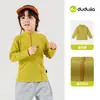 Camiseta de Manga Longa de Outono Infantil Dudu, Roupa de Outono com Gola Alta para Meninos, Camiseta Básica Antiestática para Meninas, Roupa de Bebê