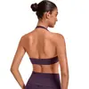 Sujetador de yoga transfronterizo con escote en V pronunciado, cuello halter y hermoso diseño en la espalda, ropa interior deportiva transfronteriza para correr y fitness para mujer 7229