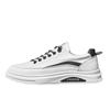 Zapatos de cuero de moda para hombre, venta al por mayor de fábrica, estilo deportivo, zapatos casuales para estudiantes, zapatos de tabla de una pieza, zapatos de suela suave.