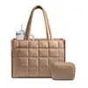 Bolso de mano Tote para mujer Bolso de trabajo acolchado Bolso para portátil Bolso de mano acolchado para viaje