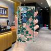 Aliexpress Mais Vendido Case Transparente Folha Verde Simples Adequado para Samsung S25 Capa de Celular Transparente S22 Capa Macia Anti-Queda de Cobertura Total
