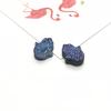 Suministro Directo de Aliexpress Resina Palma Fondo Plano Mineral de Superficie Cristal Racimo Pulsera Aretes Accesorios de Joyería DIY Colgante