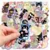 50 Pegatinas de Flores y Gatos para Cuadernos, Guitarras, Botellas de Agua, Diarios, Decoraciones de Escritorio, Pegatinas Artísticas y Lindas