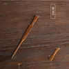 Aguja de Té Horquilla Tallado en Bambú Posavasos de Té Pu 'er Aguja de Té Cuchillo de Té Cono de Té Esfera de Té Aguja para Tetera Horquilla de Bambú Horquilla Ceremonia del Té Seis Caballeros