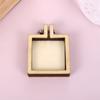 Mini Pequeño Bordado Bordado Elástico Marco de Bordado Círculo Colgante de Madera de Comercio Exterior Joyería Colgante de Bordado Hecho a Mano Manualidades DIY