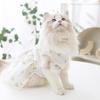 Vestido de Flores Tridimensionales Estilo Mori Fairy Gato Azul Perro Muñeco Falda Ropa para Mascotas Gato
