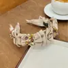 Novo Produto de Primavera Tiara de Cabelo com Laço em Camadas Estilo Coreano Cravejada de Strass Versátil Multicor Fina Tiara Retrô de Alta Qualidade