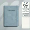 Cuaderno Mengjin A5 con Encuadernación de Tira y Cubierta de Cuero Sintético con Textura Vintage, Portátil para Uso de Negocios y Oficina