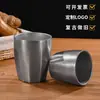 Taza Octagonal Retro de Acero Inoxidable 304 con Acabado Estilo Antiguo, Aislamiento de Doble Capa, Taza Creativa para Té de Restaurante, Taza para Bebidas Frías, Taza para Jugo y Cerveza