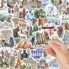 51 Pegatinas de Monumentos y Atracciones del Mundo para Decoración de Cuadernos DIY y Maletas, Artículo Popular Transfronterizo, Venta al por Mayor a partir de una Pieza