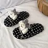 Chinelos de encaixe estilo princesa com estampa de bolinhas para meninas pequenas, com design de laço, perfeitos para uso em casa e para a volta às aulas, chinelos infantis fofos e adoráveis