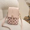 Plaid Mobile Phone Bag 2023women bolsa Personalidade Western Style Shoulder Bag Estudante Crossbody Small Bag ins