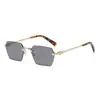Gafas de sol sin montura que cambian de color con bordes cortados, estilo de negocios, protección UV, a la moda, adelgazantes, gafas de sol transfronterizas europeas y americanas