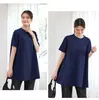 Nuevo Conjunto de Dos Piezas para Mujer de Moda Verano Cuello Redondo Sin Mangas Camiseta Holgada Pantalones de Pierna Ancha Color Sólido Adelgazante Versátil Casual