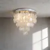 Lámpara de Techo de Cristal con Acabado Aceitado Estilo Francés, Forma Redonda para Entrada, Pasillo, Dormitorio, Iluminación de Habitación, Fabricante de Iluminación de Espectro Completo para Protección Ocular