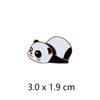 Insignia de Panda Chino de Dibujos Animados Lindo Panda Alzando Bandera Nacional Accesorios para Ropa de Otoño e Invierno Broche Decoración para Mochila de Niños y Adultos Ceremonia
