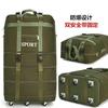 Bolsa de equipaje para transporte de equipaje de gran capacidad de tres capas, versión nueva mejorada, grande, con 6 ruedas y doble cinturón de seguridad, para deportes transfronterizos