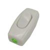 Interruptor de noche blanco en forma de barco material 217ABS botón 6A pellizco manual doméstico control único doble orificio interruptor basculante
