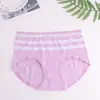 Buscando Calzones de Algodón Lisos Sin Costuras de Talla Grande Hechos de Fábrica con Sensación de Segunda Piel, Jacquard que No Marca, Ropa Interior para Mujer de Cintura Media