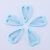 Base de corazón pequeño de 3 cm clip BB de gota de aceite negro pasador de amor hueco para niños clip lateral accesorio para el cabello diy