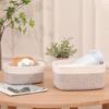 Juguete de Escritorio Cuerda de Algodón Tejida Cesta de Almacenamiento para Snacks Baño Papelería de Baño Cesta de Almacenamiento para Escritorio