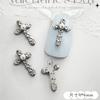 Acessórios para Unhas Pérola Cruzada de Rainha Viúva Decoração de Unhas Planeta Terra Retrô Cristal de Luxo Leve Estampagem Dourada Exquisite