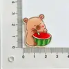 Parche Insignia Divertida de Dibujos Animados, Broche Lindo, Imán para Nevera de Acrílico DIY PP, Accesorios para Pasador de Pelo, Portatarjetas