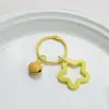 Pingente de Estrela, Chaveiro de Estrela de Cinco Pontas Fofo, Pingente de Sino Colorido Doce, Decoração de Bolsa de Coração Delicada, Acessórios para Casal