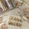 Estilo Coreano Ins Pintado a Mano Graffiti Primavera Arte de Uñas Papel de Transferencia Chica Linda Estrellas de Empalme Lindas Mascotas Decoraciones para Uñas