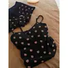 Pijama Camisola Fofo e Macio em Forma de Urso Estilo Japonês com Bojos para Mulheres, Novo Conjunto de Shorts Confortáveis para Casa de Verão