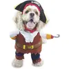 Disfraz de Mascota Dibujo Animado Estilo Piratas del Caribe para Mascota Halloween Perro Ropa Divertida cospaly