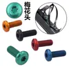 Tornillos para Portabidones de Bicicleta Transfronterizos Aluminio 7075 Cabeza de Flor de Ciruelo para Portabidones de Bicicleta de Montaña, Carretera, Plegable