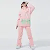 VSV Traje de Esqui para Exterior terno Masculino e Feminino Snowboard Traje Duplo de Esqui Inverno À Prova de Vento Impermeável Quente Espessado