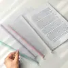 Carpeta de Varilla A4 Color Morandi Transparente Engrosada Carpeta de Currículum y Exámenes Estudiantiles Bolsa de Almacenamiento de Documentos de Oficina