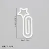 Clips para Papel Lindos Transfronterizos Estudiante Notas de Libro Portatarjetas de Archivo Clips de Papel Creativos DIY Clips de Papel Acrílicos