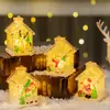 Adornos navideños transfronterizos Decoraciones navideñas casa pequeña casa navideña luminosa pequeños regalos navideños pequeños regalos