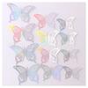 Adesivos de Parede Borboleta Oca 3D Borboletas de Papel Tridimensionais Amazon Decoração de Casamento Festival Asas Opcionais Multicoloridas