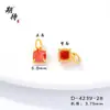 Esperando el mismo colgante de conservación de color fuerte de la Tienda de Oro, Joyería de Rombo de Oro Arena Vietnamita con Piedra Blanca, Accesorios Simples y Versátiles de Alta Calidad