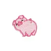 Bordado de Computadora Capítulo Rosa Cerdo Lindo Pegatina de Tela Bordada Parche de Bordado Animal de Dibujos Animados Pegatina para Ropa