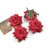 Conjunto de Cabeças de Flores de Rosa de Veludo Artificial de 6cm Materiais para DIY Flores Artificiais para Uso em Casamentos Realistas de Alta Qualidade