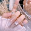 Internet Explosões de celebridades Fritillaria Borboleta Nail Art Jóias Diamante Ouro e Prata Metal Envoltório Borda Borboleta Gota Óleo Unhas Remendo Decoração