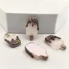 Juguete de Comida Helado de Fresa Paleta DIY Pegamento de Crema Accesorios Resina Pequeños Accesorios Tocado Pasador Hebilla de Zapato Material para Joyería