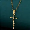 Colgante de collar para hombre con letra geométrica transfronteriza, moda de nicho, versátil, moderno, único, acero inoxidable irregular